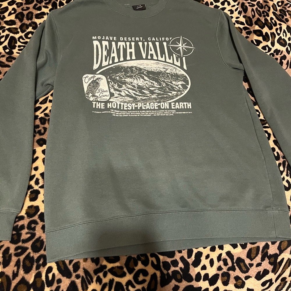 Death Valley Graphic Men's Sweater - Green